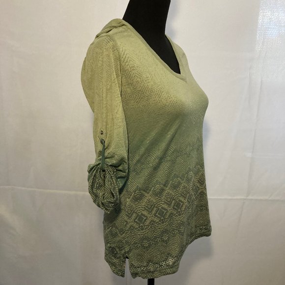 Athleta Olive Green Lightweight Long Sleeve Hoodie Women's Size Medium - Picture 5 of 13